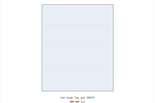 Van bướm tay gạt DN200